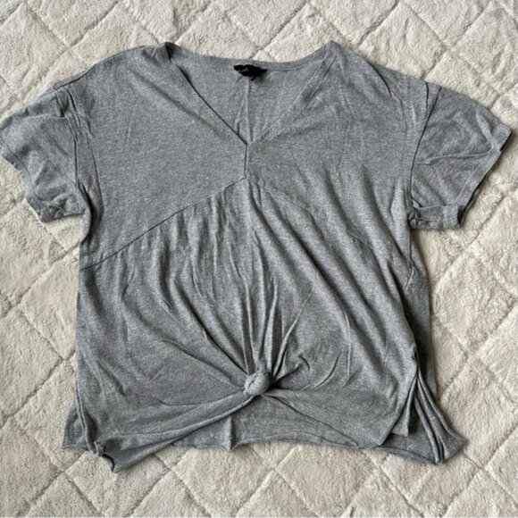 Urban Outfitters X Out From Under | Gray Knotted Tunic Top | Size Medium - Picture 3 of 14